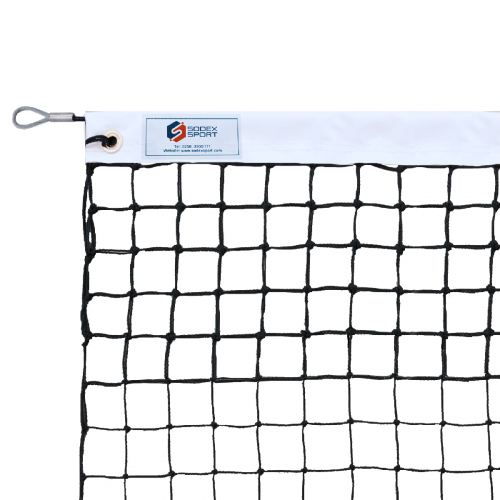 Filet de tennis pour court d'intérieur, câblé Ø2mm, 6 mailles doubles