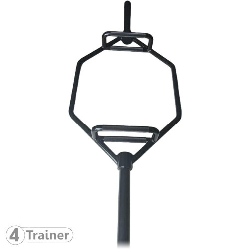 HEX BARRE - Trap Bar Full Black 140cm - 4TRAINER