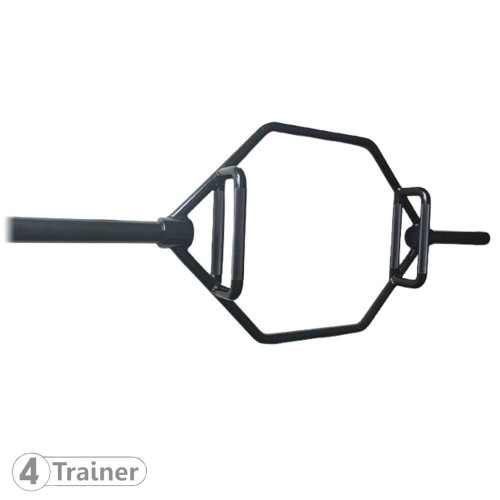 HEX BARRE - Trap Bar Full Black 140cm - 4TRAINER