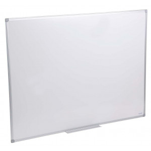 Tableau simple émaillé blanc cadre acier - 90 x 120 cm