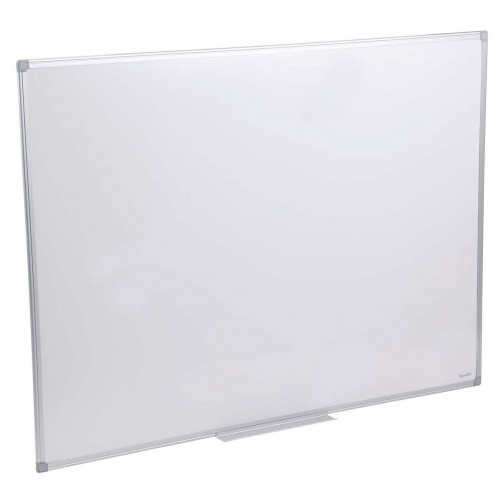 Tableau simple émaillé blanc cadre acier - 90 x 120 cm