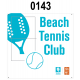 Pancarte Signalétique - BEACH - TENNIS CLUB