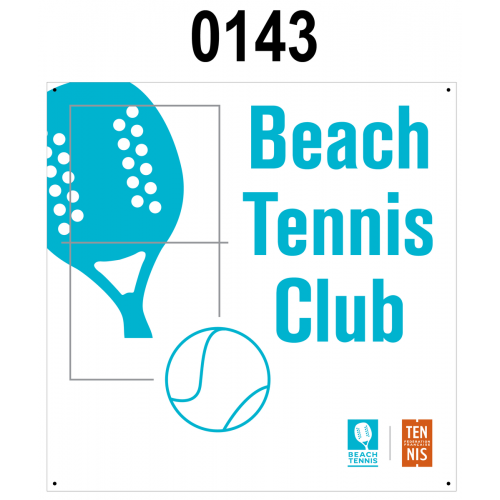 Pancarte Signalétique - BEACH - TENNIS CLUB