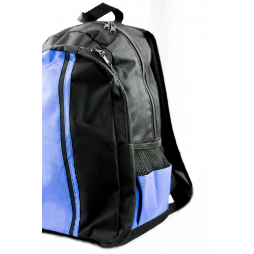 Sac à dos bleu/noir (44 x 30 x 20cm)
