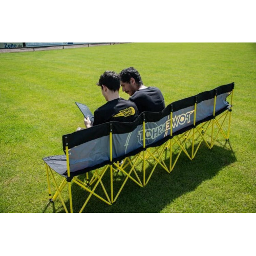Banc de touche pliable 6 places - Idéal pour des tournois ou évènements temporaires