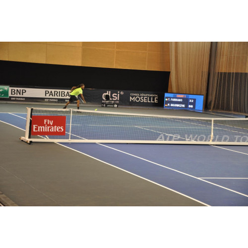 Poteau de tennis transportable en acier galvanisé