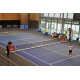 Poteau de tennis transportable en acier galvanisé