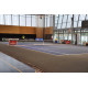 Poteau de tennis transportable en acier galvanisé