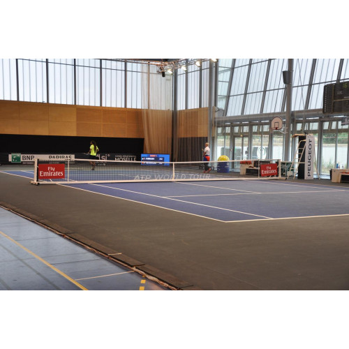 Poteau de tennis transportable en acier galvanisé