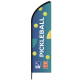ORIFLAMME INTERIEUR - PICKLBALL + mat et pied croisillon + sac de transport