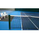 Poteaux de tennis carrés aluminium - vert