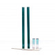 Poteaux de tennis carrés aluminium - vert