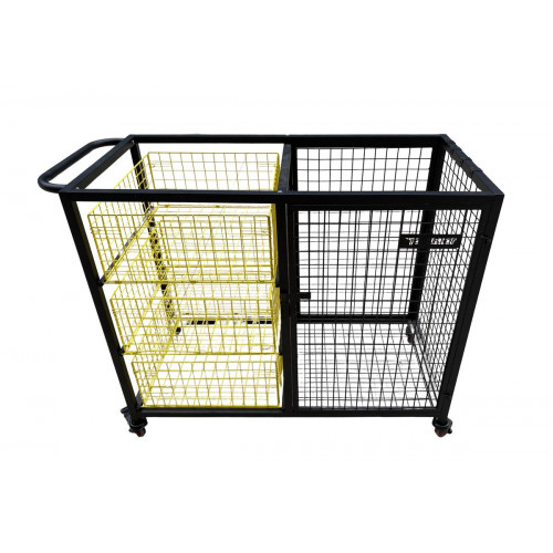 Chariot de stockage de matériel de Tennis - Dimension : 108cm x 52cm x 94cm