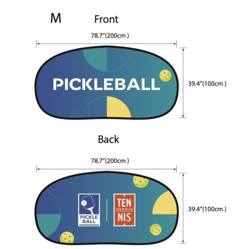 A-FRAME RV HORIZONTAL PICKLEBALL - Délimitation pour terrain de Pickleball