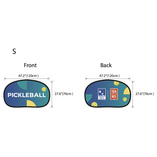 A-FRAME RV HORIZONTAL PICKLEBALL - Délimitation pour terrain de Pickleball