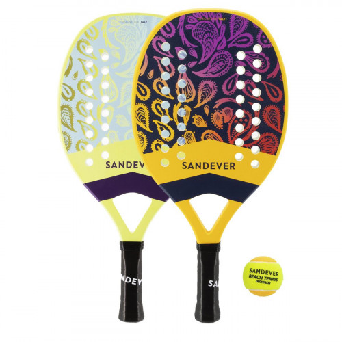 SET RAQUETTES BEACH TENNIS SET BTR 510