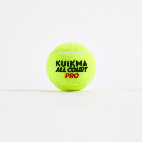 BALLE DE TENNIS POLYVALENTE 18 TUBES DE 4 BALLES, KUIKMA ALL COURT PRO
