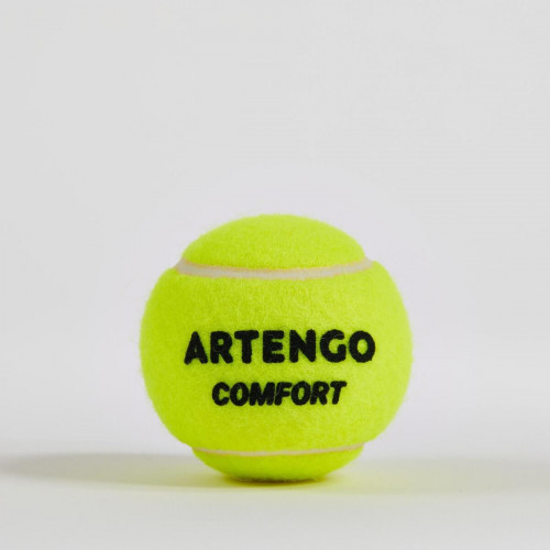 BALLE DE TENNIS POLYVALENTE - ARTENGO COMFORT JAUNE - CARTON DE 18 TUBES DE 4 BALLES
