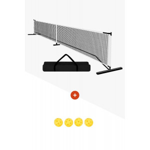 KIT FILET + POTEAUX + 4 BALLES PICKLEBALL - 900010