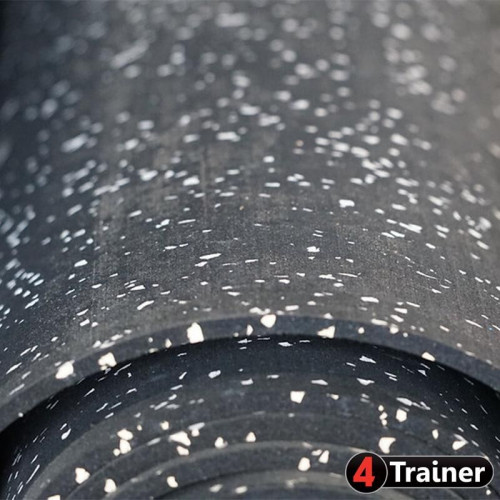 ROULEAU DE SOL - 10m x 1,25m - Épaisseur 4mm - Noir - Avec Pigments EPDM