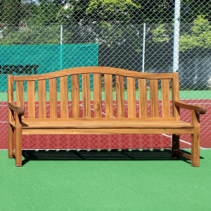 Banc bois exotique "Country Club" 2m