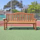 Banc bois exotique "Country Club" 2m