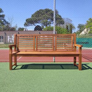 Banc bois exotique "Club" 2m
