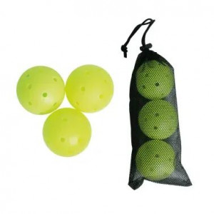 Lot de 3 balles PICKLEBALL - Indoor