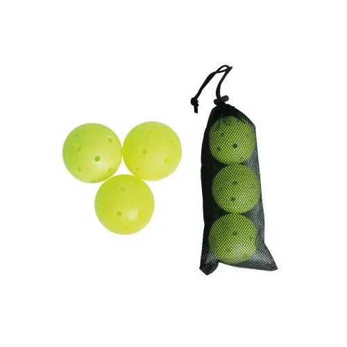 Lot de 3 balles PICKLEBALL - Indoor