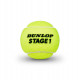 Balles stage 1 - 25 % lent DUNLOP (carton de 18 tubes de 4 balles) - 160400