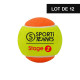 Lot de 12 balles stage 2 - sachet de 3