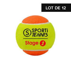 Lot de 12 balles stage 2 - sachet de 3