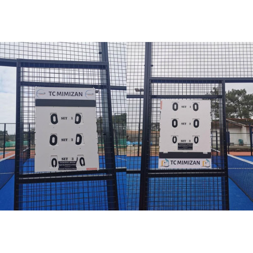 Padel Recto Verso avec Logo Club et Plaquettes