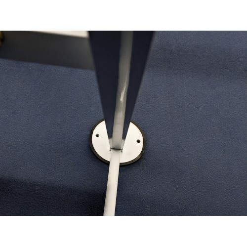 Chaise d'arbitre en aluminium blanc + bois - Compétition