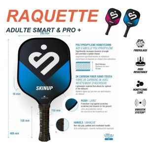 Raquette Pickleball Adulte Smart & Pro +