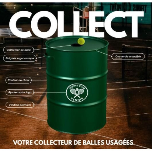 Baril tri sélectif & collecteur de balles usagées - Personnalisé - made in France