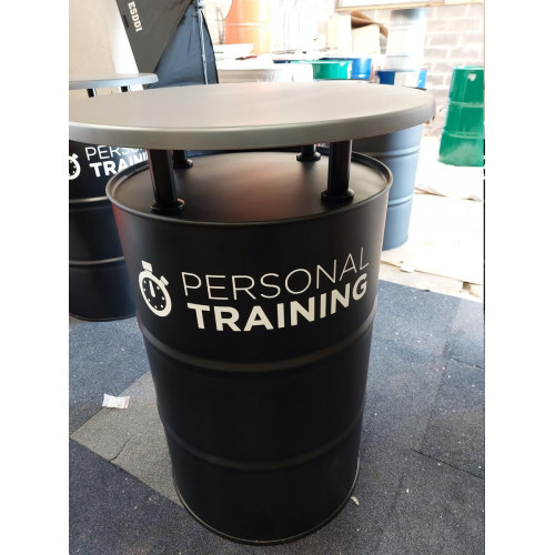 Baril 220 L mange-debout personnalisé - made in France