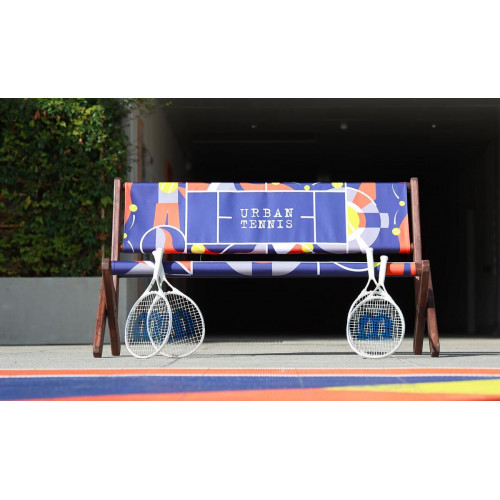 Banc en bois avec impression personnalisée