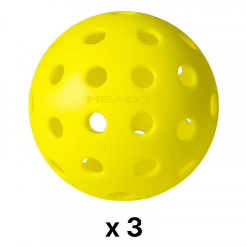 Lot de 3 balles de pickleball - Pro 40 trous