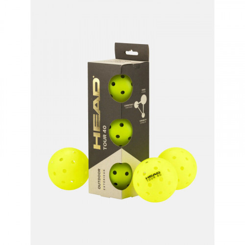 Lot de 36 balles de pickleball - Tour 40 trous