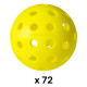 Lot de 108 balles de pickleball - Championship 40 trous