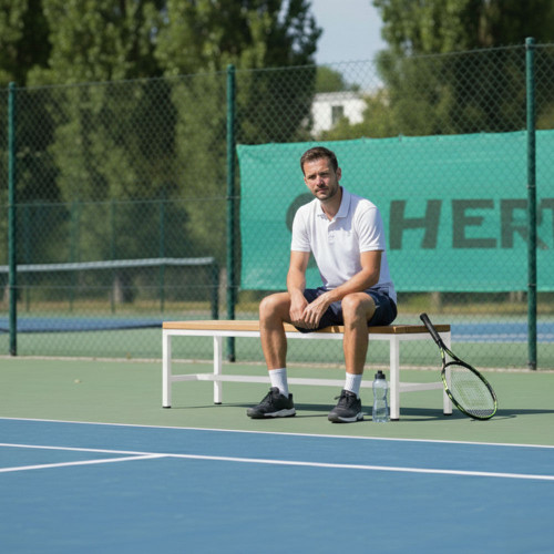 Banc mobile tennis MATCH sans dossier - Made in France