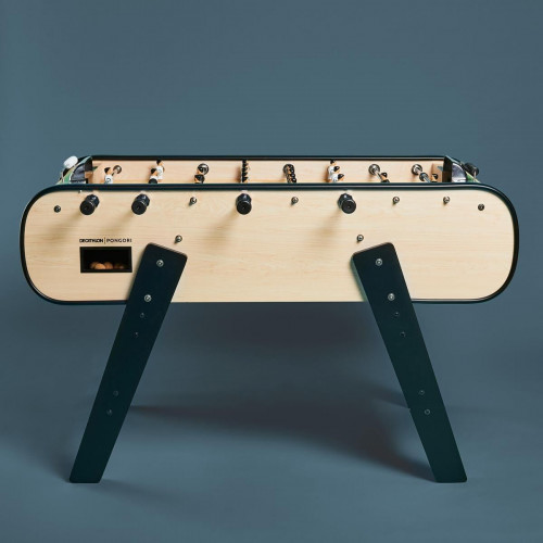 Babyfoot d'intérieur en bois - BF 500 terrain gris