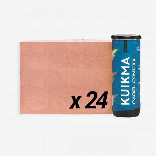 Carton 24 tubes de 3 balles de padel pressurisées- Kuikma Control