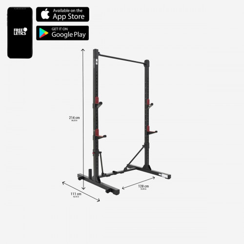 Rack de musculation pliable/ rétractable squat, bench et traction - RACK 500