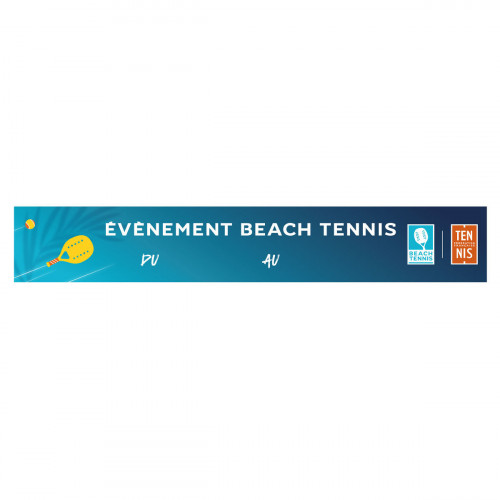 Bâche événement Beach Tennis