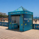 Tente 3x3m, toit avec impression Beach Tennis