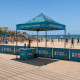 Tente 3x3m, toit avec impression Beach Tennis