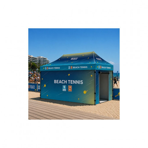 Tente 6x3m, impression Beach Tennis