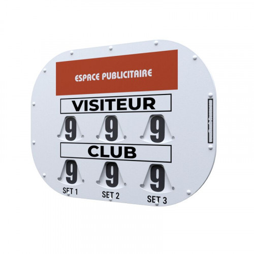 TABLEAU DE SCORE MODELE CLIPTEC PADEL + ADHESIF OFFERT - MADE IN FRANCE